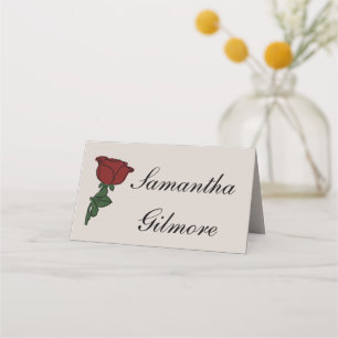 Rose placecard