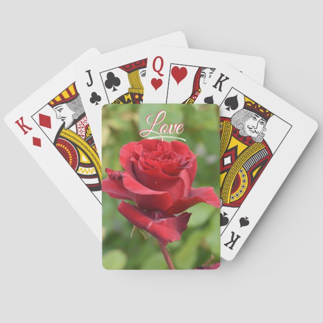 Rose playing cards (Back)