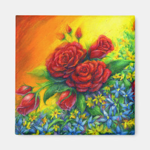 Rose Plumage Magnet