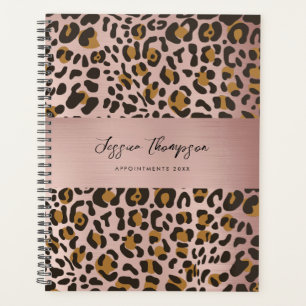 Rose Poster de animal Leopard Motif Or
