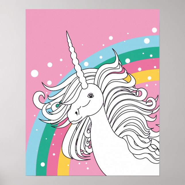 ROSE POSTER UNICORN (Devant)