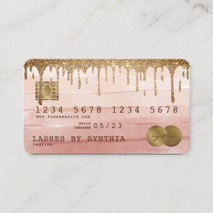 rose poussiéreux de la carte de crédit Styled Drip
