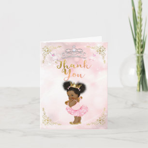Rose Princesse Vintage Bébé Fille Ethnique Merci