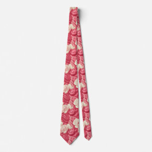 Rose Print Best Man Commencement Tie