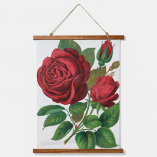Rose Print Rochester Lithographing and Printing Co Hanging Tapestry