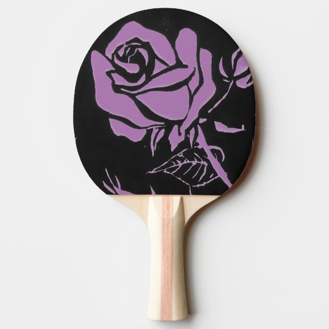 "Rose Purple" Ping Pong Paddle (Back)
