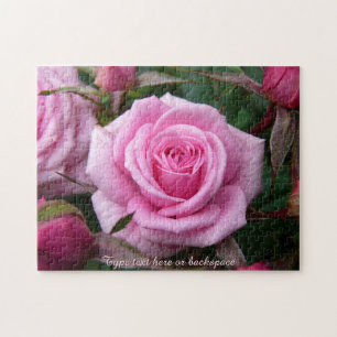 Rose Puzzle Personalized Pink Roses Puzzles