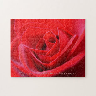Rose Puzzle Personalized Red Rose Puzzles
