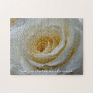 Rose Puzzle Personalized White Rose Puzzles