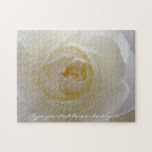 Rose Puzzle Personalized White Rose Puzzles