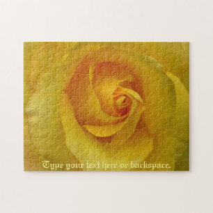 Rose Puzzle Personalized Yellow Rose Puzzles