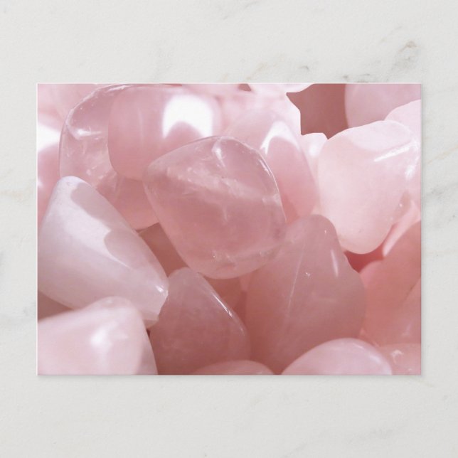 Rose Quarts spirituel rose amour cristal carte pos (Devant)