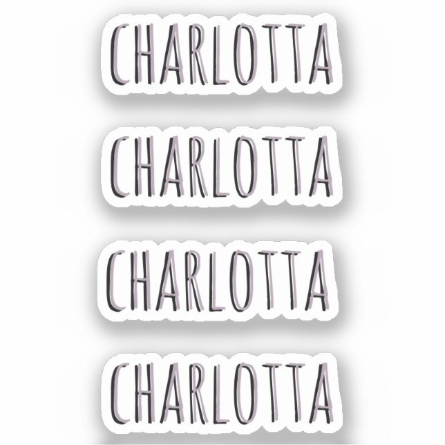 Rose Quartz | 3D Black Personalized Name  (Front)