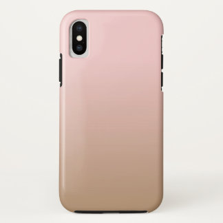 Rose Quartz and Iced Coffee Ombre Pink Brown Case-Mate iPhone Case