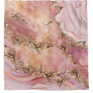 Rose quartz and pastel pink marble