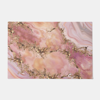 Rose quartz and pastel pink marble doormat