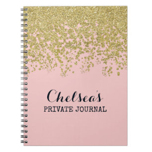 Rose Quartz Glam Chelsea Notes Notebook