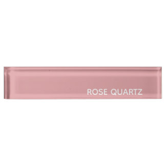 Rose Quartz pink color name Nameplate