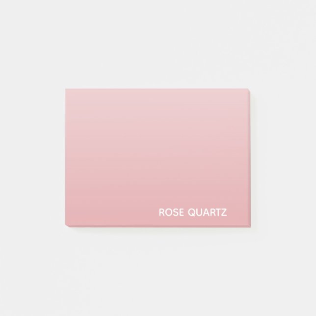 Rose Quartz pink color name Post-it Notes (Front)