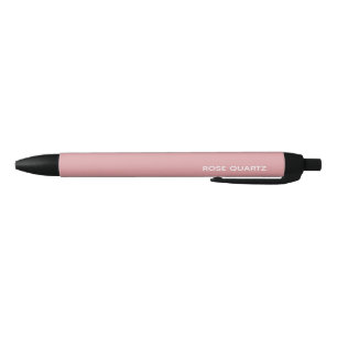 Rose Quartz pink colour name Black Ink Pen