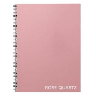 Rose Quartz pink colour name Notebook