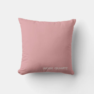 Rose Quartz pink colour name Throw Pillow