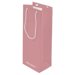 Rose Quartz pink colour name Wine Gift Bag