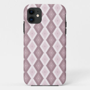 Rose quartz pink diamond pattern iPhone 11 case