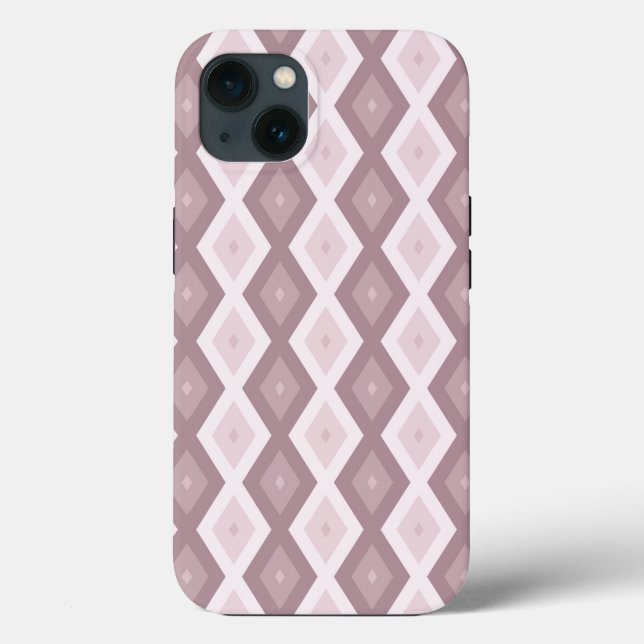 Rose quartz pink diamond pattern Case-Mate iPhone  Case-Mate iPhone Case (Back)