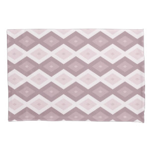 Rose quartz pink diamond pattern pillowcase