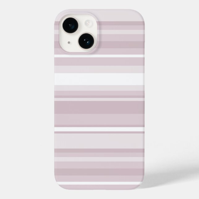 Rose quartz pink stripes Case-Mate iPhone case (Back)
