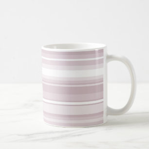 Rose quartz pink stripes coffee mug
