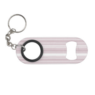 Rose quartz pink stripes mini bottle opener