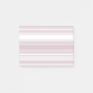 Rose quartz pink stripes post-it notes