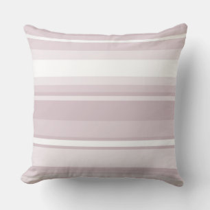 Rose quartz pink stripes throw pillow