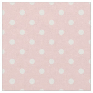Rose Quartz Pink & White Polka Dot Fabric
