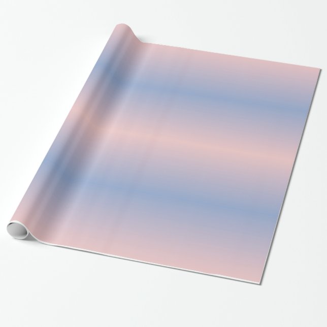Rose Quartz Serenity Gradients Wrapping Paper (Unrolled)