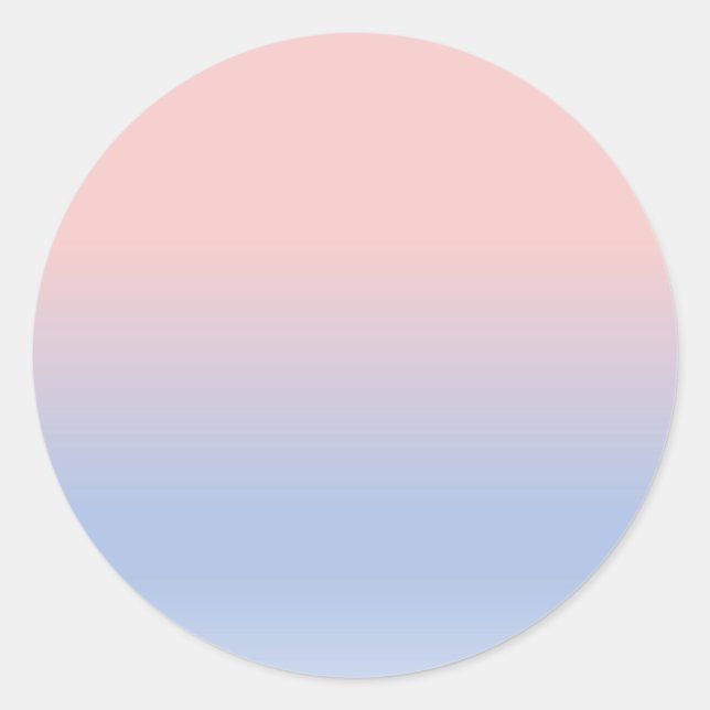 Rose Quartz & Serenity (SEVENTEEN Official Colour) Classic Round Sticker (Front)