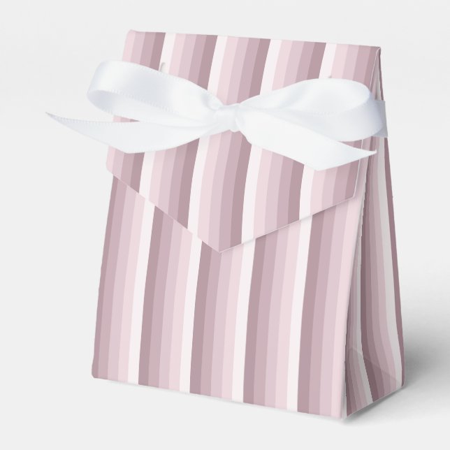 Rose quartz shadow stripes favor box (Front Side)