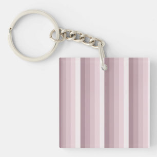 Rose quartz shadow stripes keychain