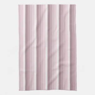 Rose quartz shadow stripes kitchen towel