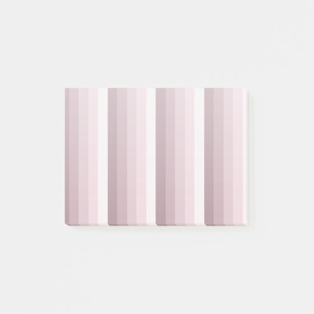 Rose quartz shadow stripes post-it notes (Front)