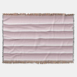 Rose quartz shadow stripes throw blanket
