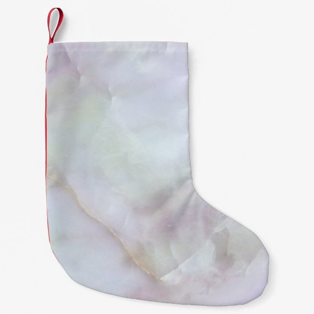 Rose quartz small christmas stocking (Front)