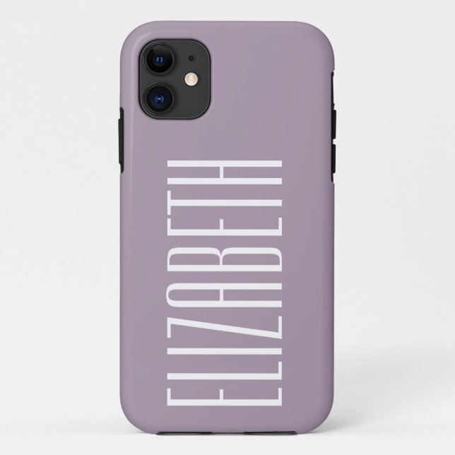 Rose Quartz Solid Colour | Minimalist Name Case-Mate iPhone Case (Back)