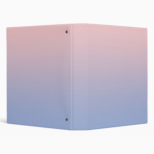 Rose Quartz to Serenity Blue Gradient Binder (Background)