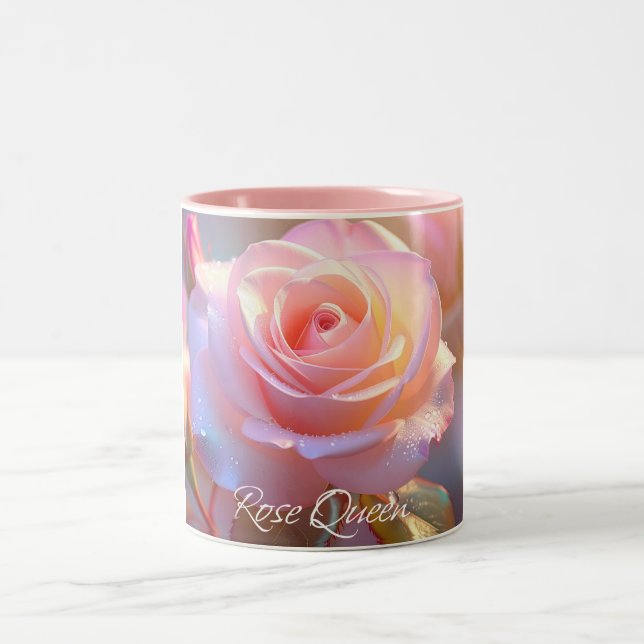 Rose Queen (iridescent edition) Two-Tone Coffee Mug (Center)