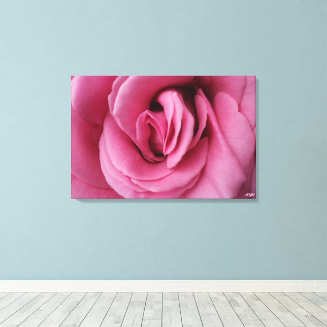 Rose Queen Romance II Stretched Canvas Print (Insitu(Wood Floor))