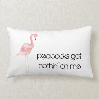 Rose rectangulaire, coussin de Flamant rose