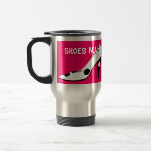 Rose Red High Fashion Shoes Travel Mug
